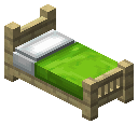 白桦木黄绿色经典床 (Birch Lime Classic Bed)