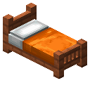 金合欢木橙色经典床 (Acacia Orange Classic Bed)