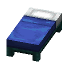 Blue Warped Bed