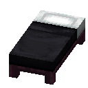 Black Crimson Bed