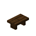 深色橡木长椅 (Dark Oak Bench)