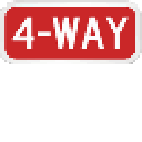 4 Way Sign
