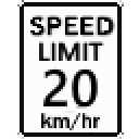 20 km/h Sign