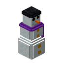 Purple Snowman Block