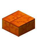Mango orange cracked brick slab