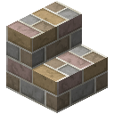 瓷砖楼梯（棕色） (Pastel Tile Brick Stairs(Brown))
