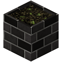 瓷砖花盆（黑色） (Pastel Tile Brick Flowerpot(Black))
