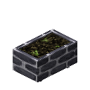 白线砖栽培盆（黑色） (Antique Brick Planter(Black))