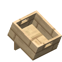 椰子木售货果箱 (Coconut Wood Fruit Crate)