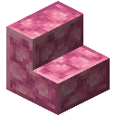 磨制粉红色棱彩岩楼梯 (Pink Polished Prismatic Stone Stairs)