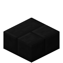 红石化黑色花岗岩砖块台阶 (Redstoned Black Granite Bricks Slab)