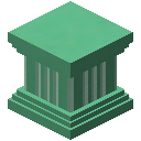 绿色东陵石凹槽柱