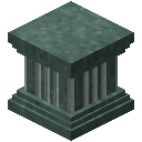 绿色斑岩凹槽柱