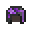 紫色带釉陶瓦头盔