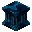 蓝铜矿凹槽柱 (Azurite Fluted Column)