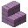 紫色染色木板楼梯