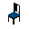 博尔杰椅（黑色，蓝色） (Borje Chair Black Blue)