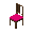 博尔杰椅（中色，紫红色）