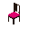 博尔杰椅（深色，紫红色）