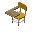 臂椅（黄色）