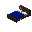 存储床（深色木材，深蓝色） (Storage Bed Dark Wood Dark Blue)
