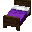 Purple Dark Oak Fancy Bed