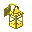 Gold Rectangle Wall Lantern
