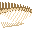 新鲜的Spinosaurus肋骨