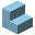 Checkered Wool Light Baby Blue Stairs (Checkered Wool Light Baby Blue Stairs)