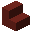 Solid Dark Brown Red Stairs