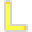 Letter L Neon - Yellow