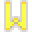 Letter W Neon - Yellow