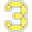 Number 3 Neon - Yellow