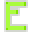 Letter E Neon - Green
