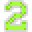 Number 2 Neon - Green