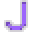 Letter J Neon - Purple