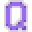 Letter Q Neon - Purple
