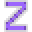 Letter Z Neon - Purple