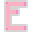 Letter E Neon - Pink