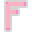 Letter F Neon - Pink