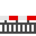 Crossing Barrier (With chains, Red-White)