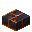 磨制熔岩黑石砖台阶 (Lava Polished Blackstone Brick Slab)