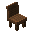 Upholstered Dark Oak Chair